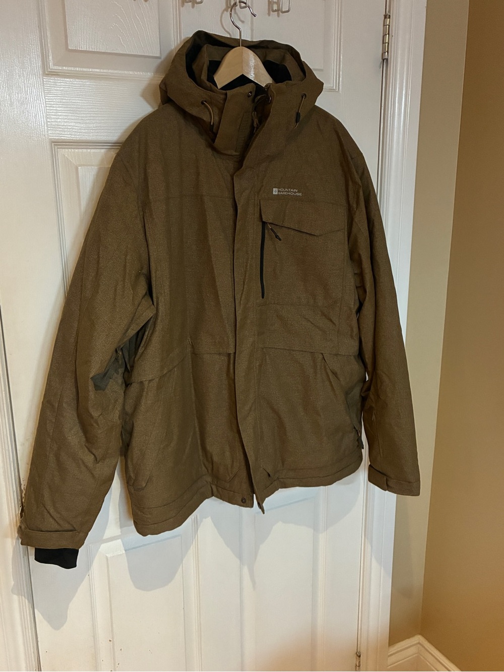 Mountain Warehouse Comet II Ski Jacket Men’s XL Brown Waterproof Insulated Coat